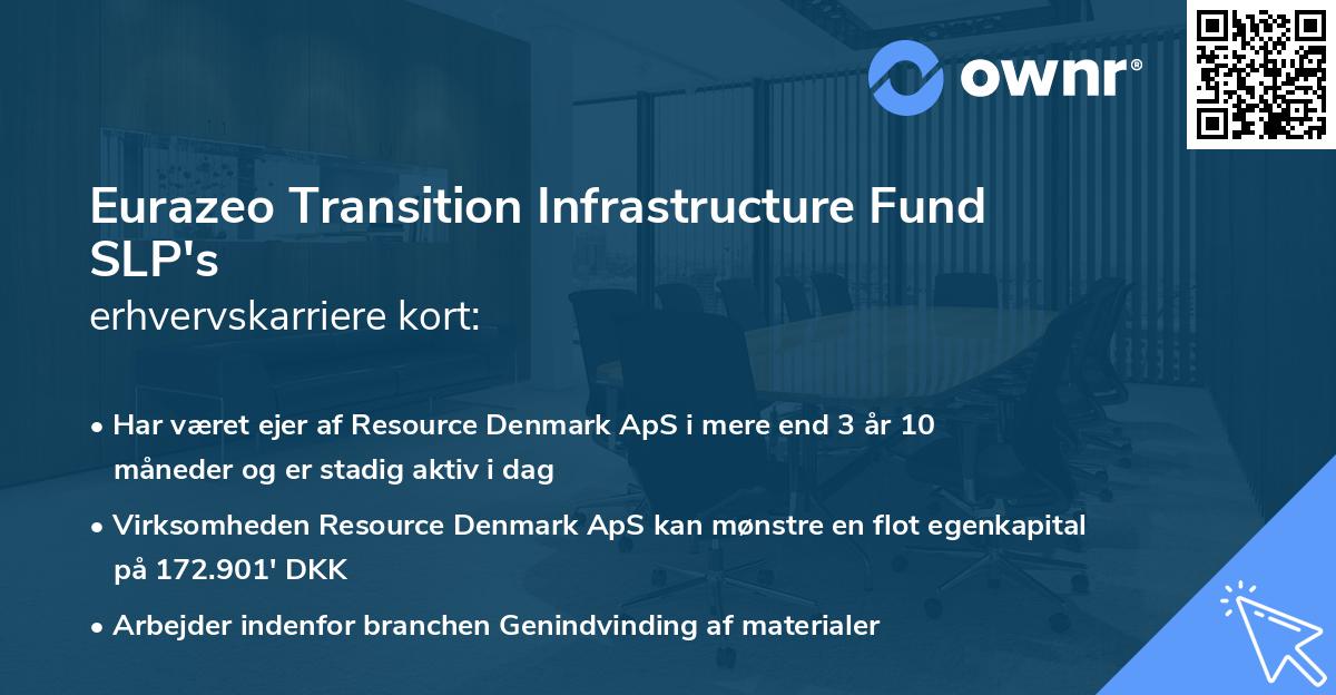 Eurazeo Transition Infrastructure Fund SLP's erhvervskarriere kort