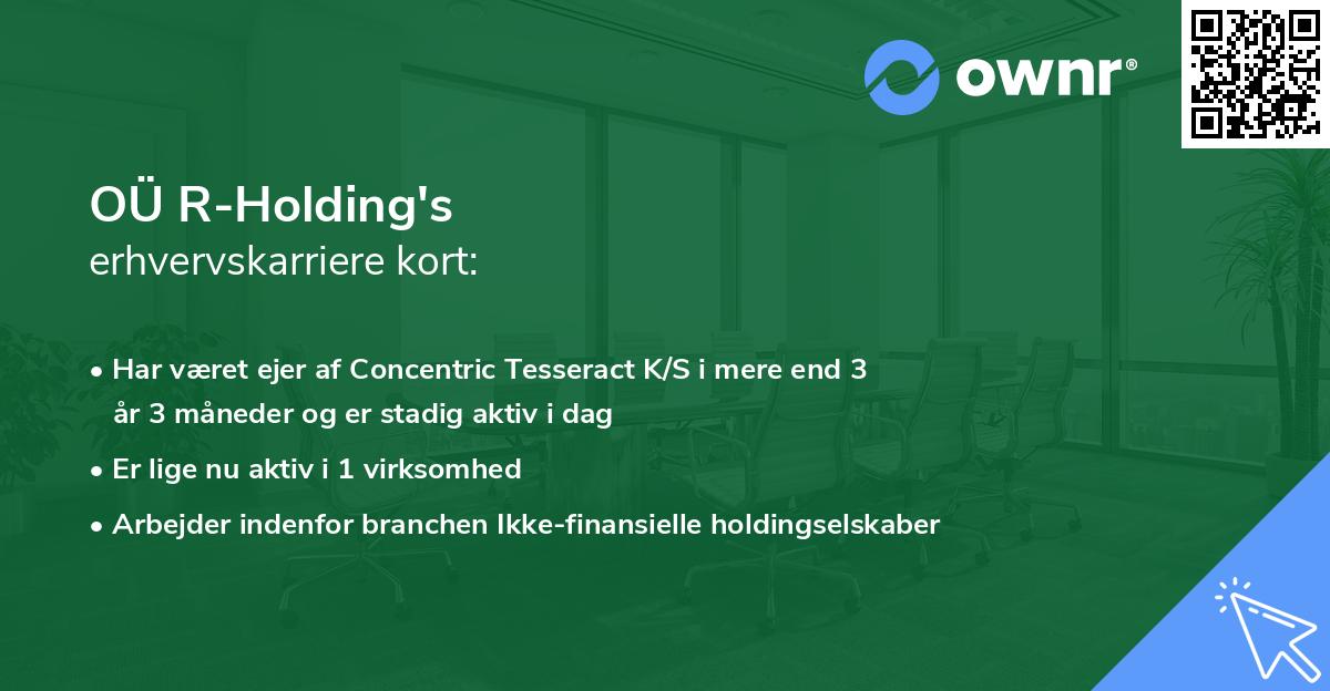 OÜ R-Holding's erhvervskarriere kort