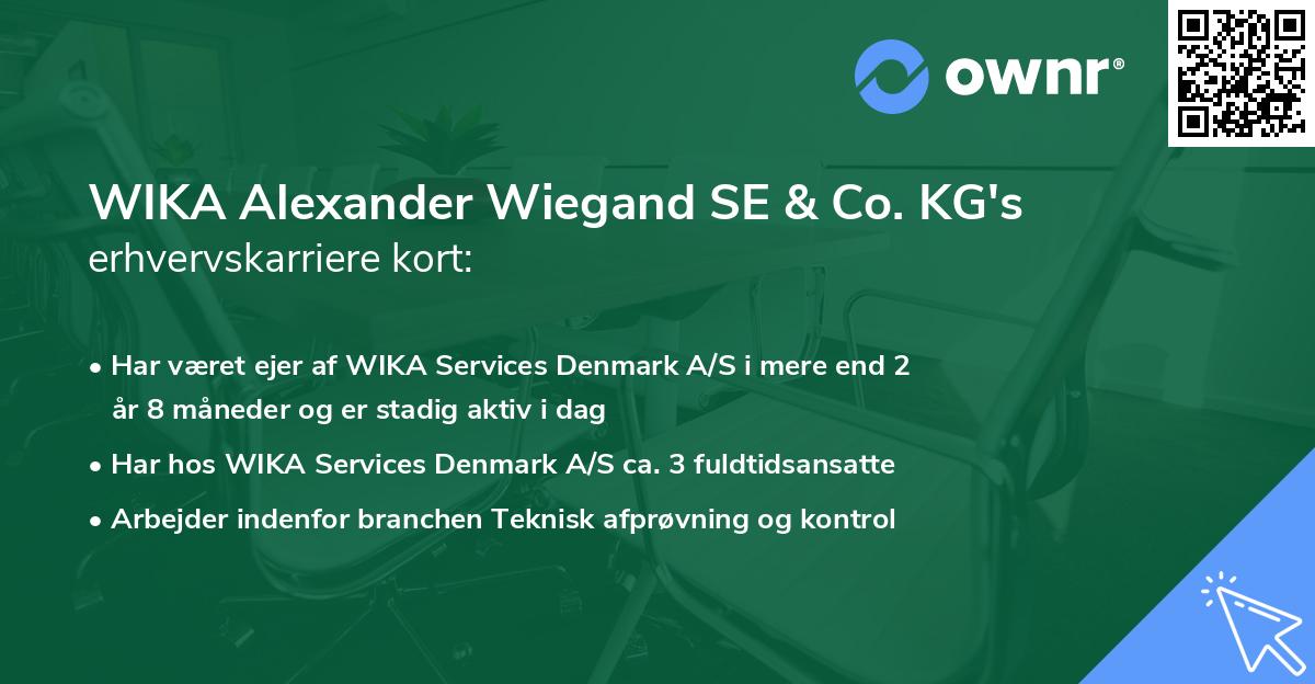 WIKA Alexander Wiegand SE & Co. KG's erhvervskarriere kort