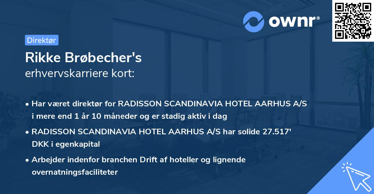 Rikke Brøbecher's erhvervskarriere kort