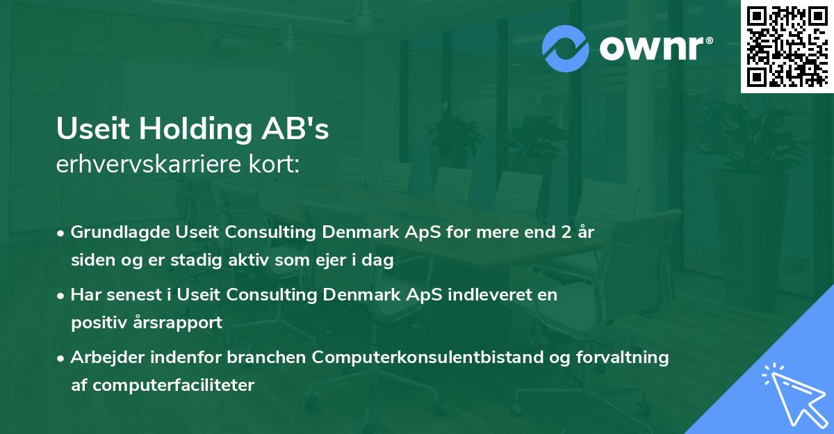 Useit Holding AB's erhvervskarriere kort