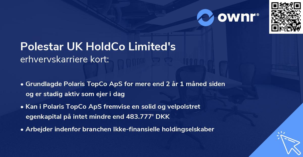 Polestar UK HoldCo Limited's erhvervskarriere kort