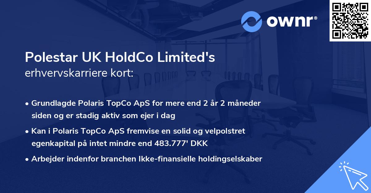 Polestar UK HoldCo Limited's erhvervskarriere kort