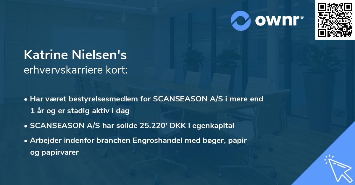 Katrine Nielsen's erhvervskarriere kort