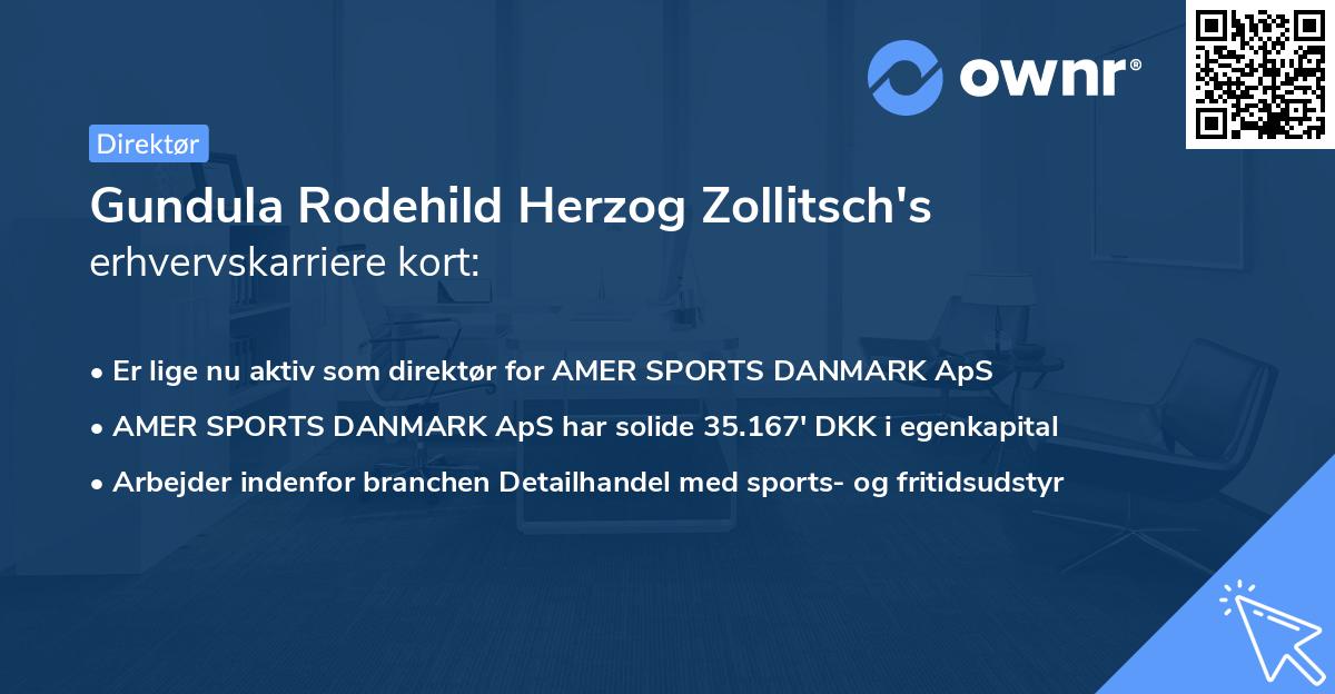 Gundula Rodehild Herzog Zollitsch's erhvervskarriere kort