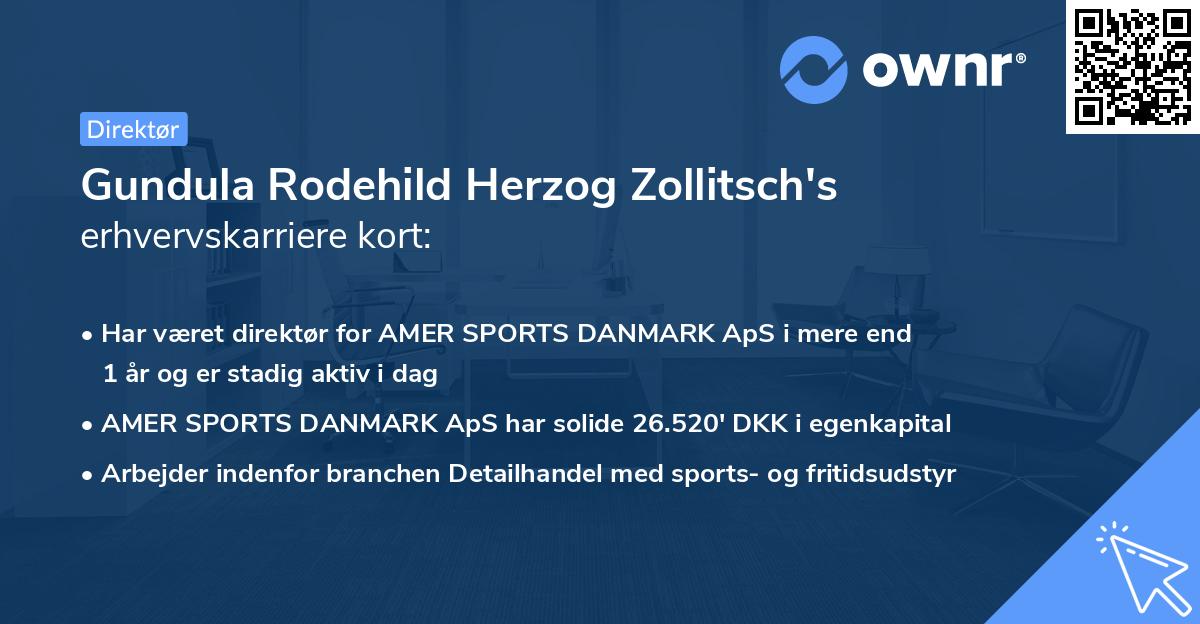 Gundula Rodehild Herzog Zollitsch's erhvervskarriere kort