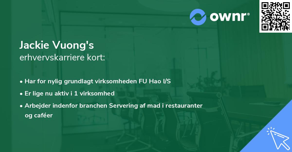 Jackie Vuong's erhvervskarriere kort