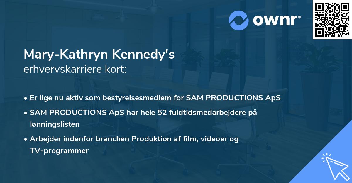 Mary-Kathryn Kennedy's erhvervskarriere kort