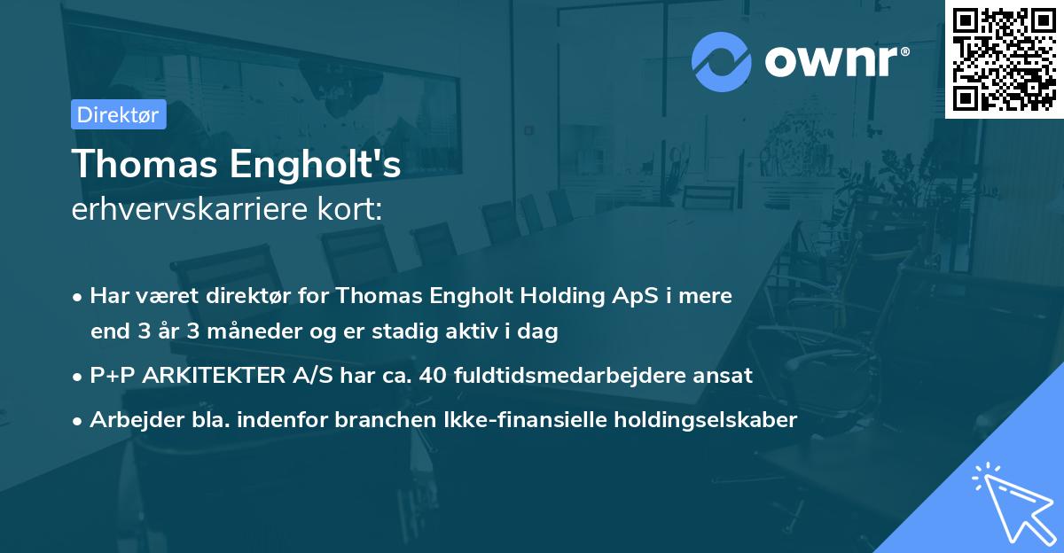 Thomas Engholt's erhvervskarriere kort