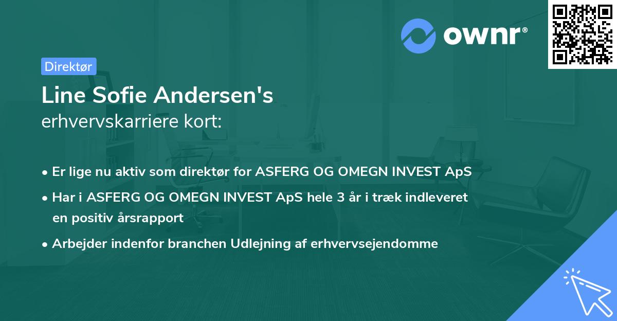 Line Sofie Andersen's erhvervskarriere kort