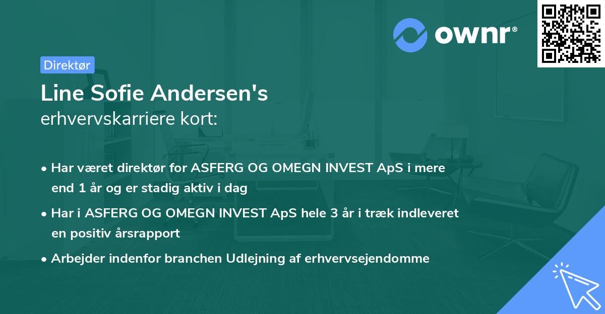 Line Sofie Andersen's erhvervskarriere kort
