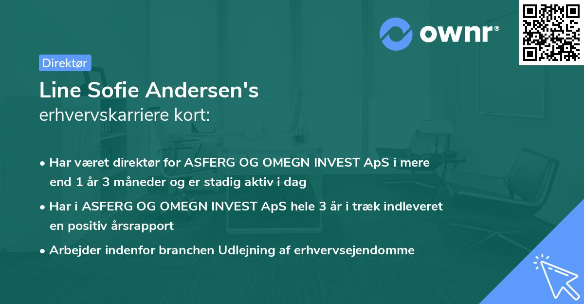 Line Sofie Andersen's erhvervskarriere kort