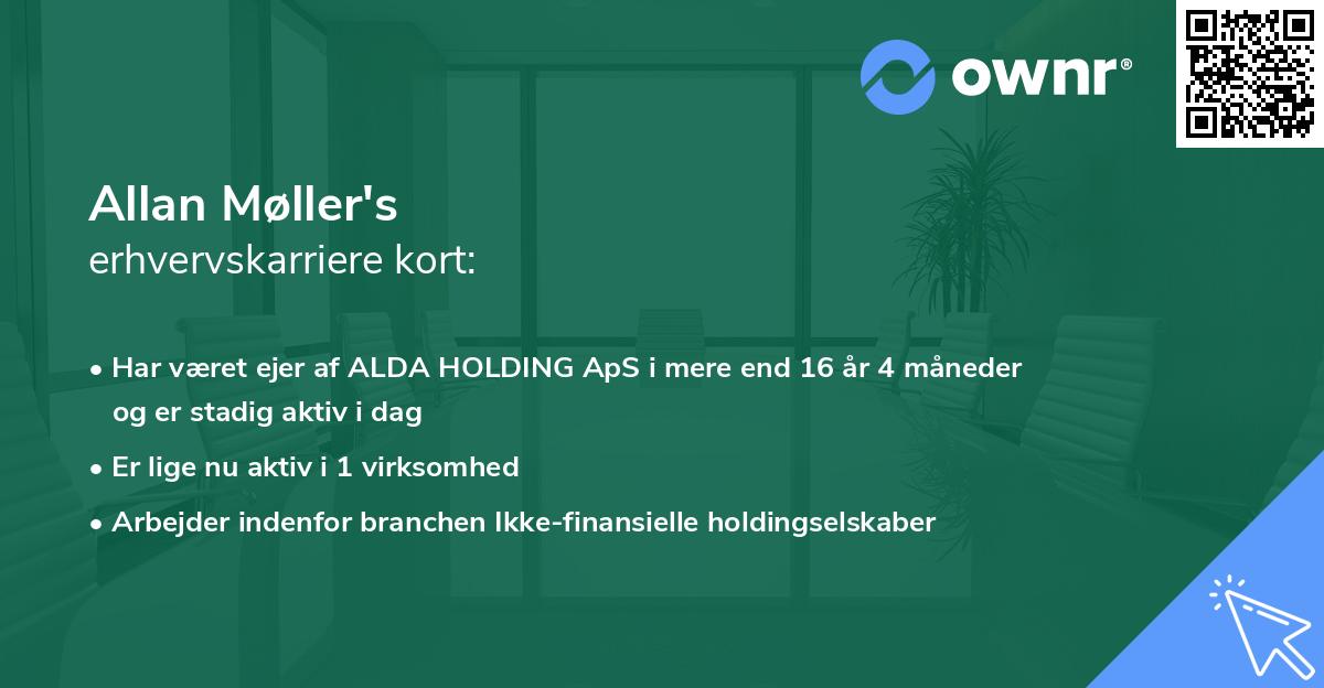 Allan Møller's erhvervskarriere kort