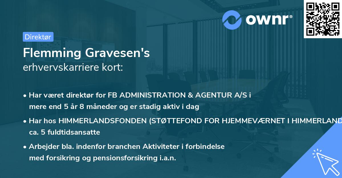 Flemming Gravesen's erhvervskarriere kort