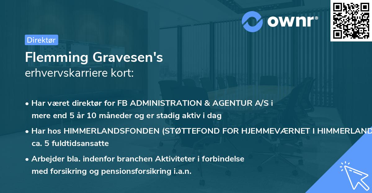 Flemming Gravesen's erhvervskarriere kort
