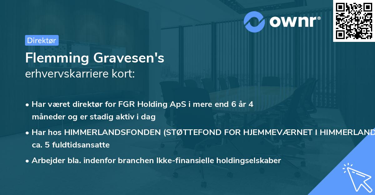 Flemming Gravesen's erhvervskarriere kort