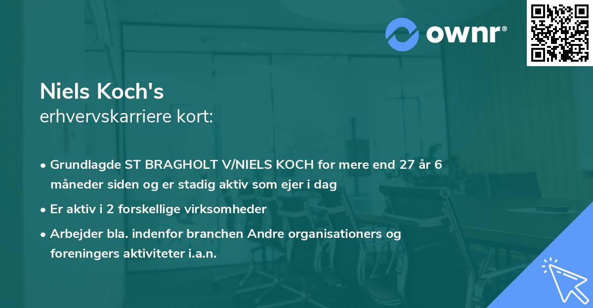 Niels Koch's erhvervskarriere kort