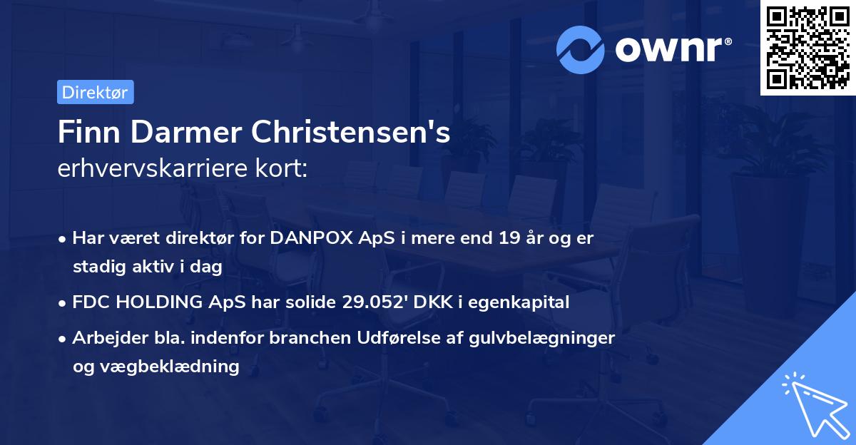 Finn Darmer Christensen's erhvervskarriere kort