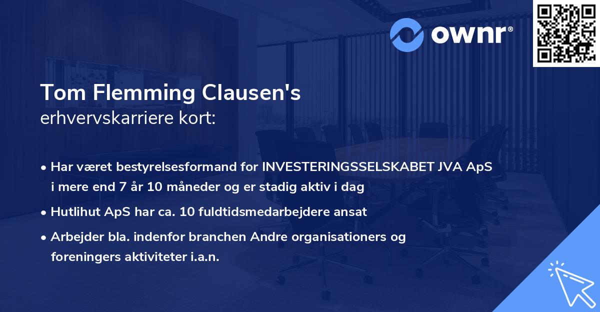 Tom Flemming Clausen's erhvervskarriere kort