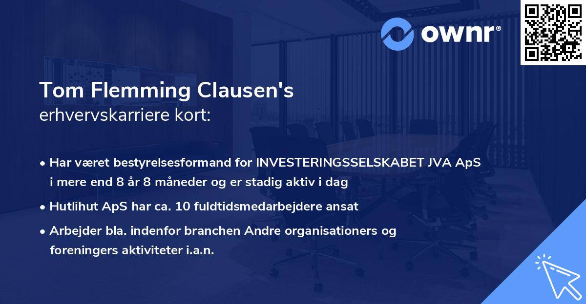 Tom Flemming Clausen's erhvervskarriere kort