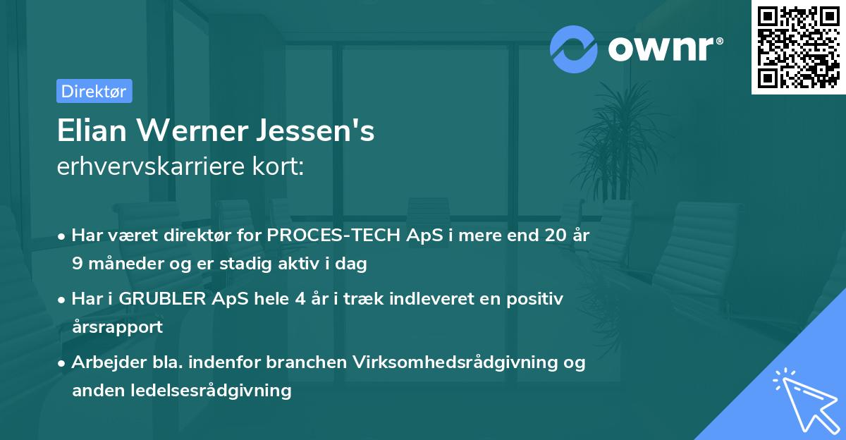 Elian Werner Jessen's erhvervskarriere kort