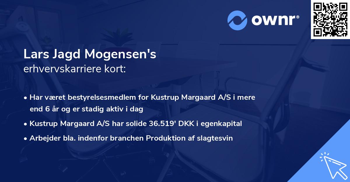 Lars Jagd Mogensen's erhvervskarriere kort