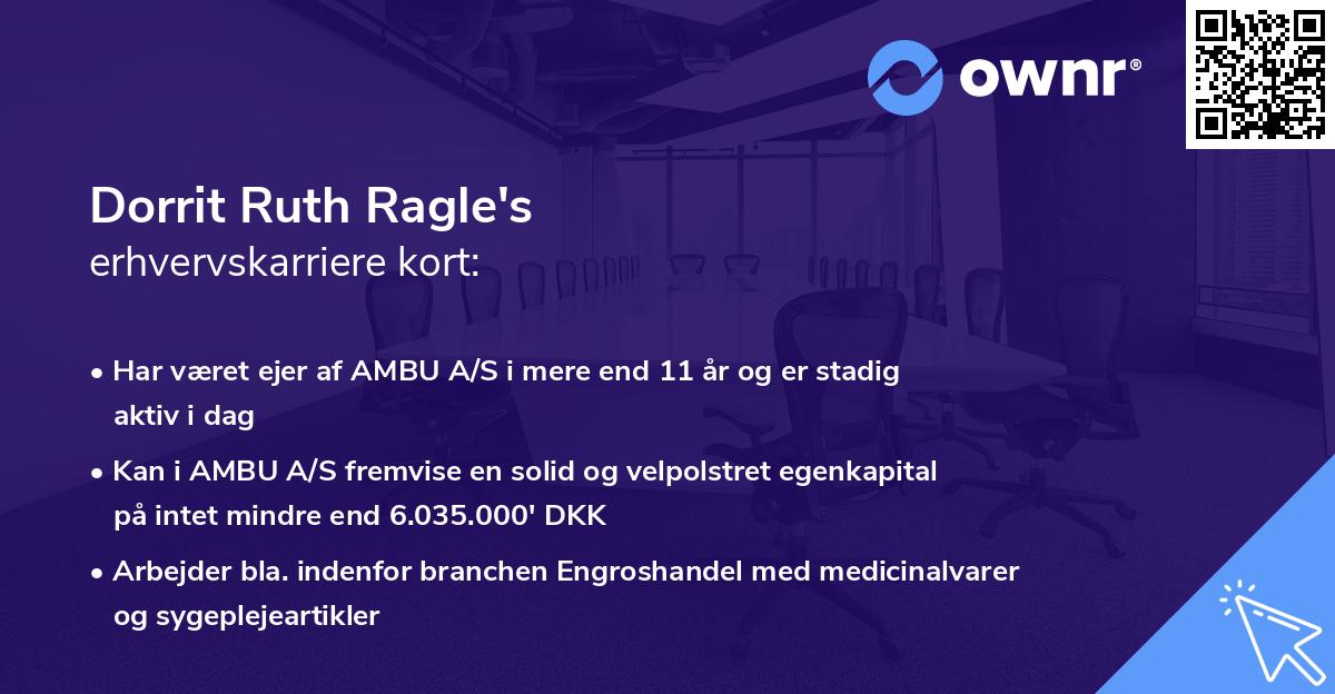 Dorrit Ruth Ragle's erhvervskarriere kort