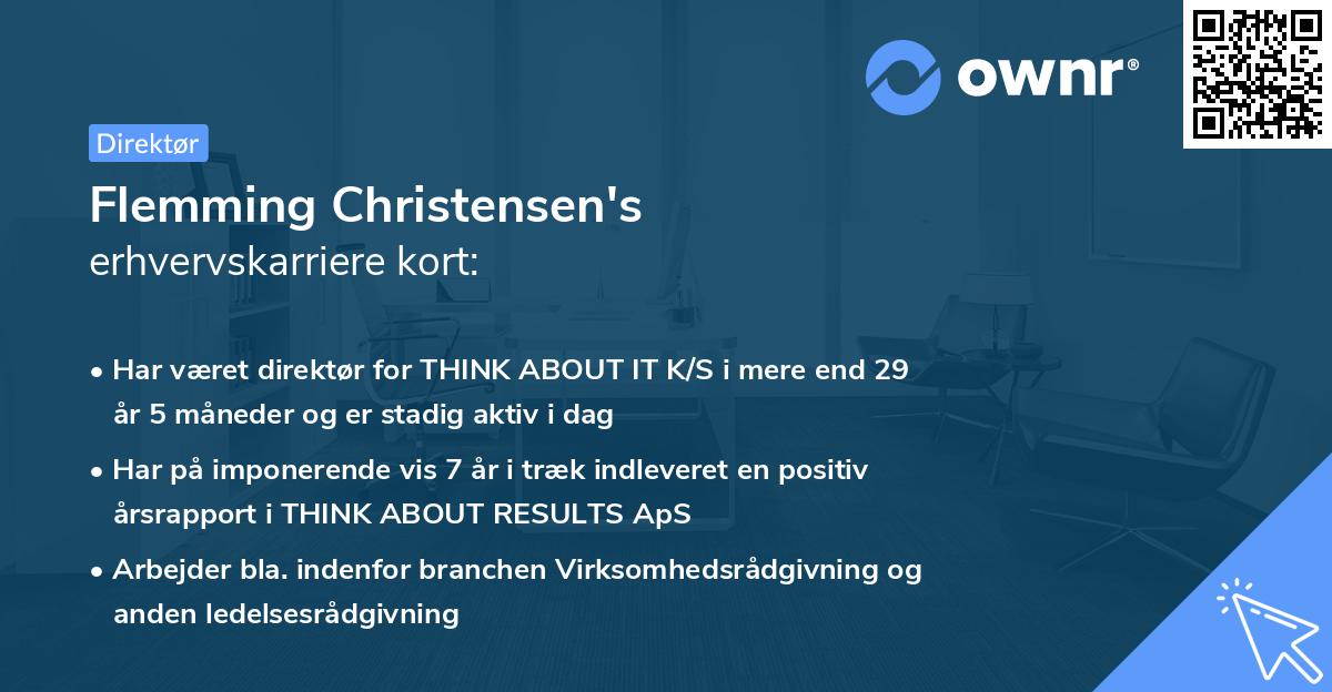 Flemming Christensen's erhvervskarriere kort