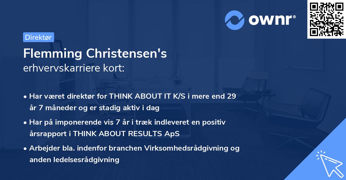 Flemming Christensen's erhvervskarriere kort