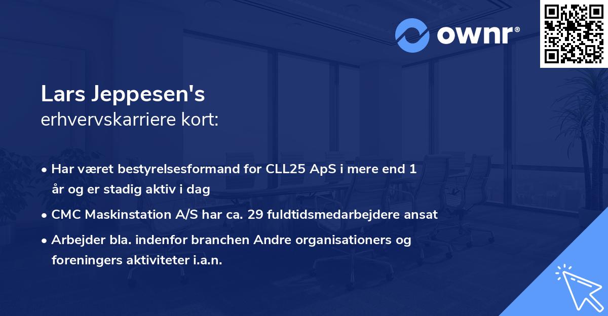 Lars Jeppesen's erhvervskarriere kort