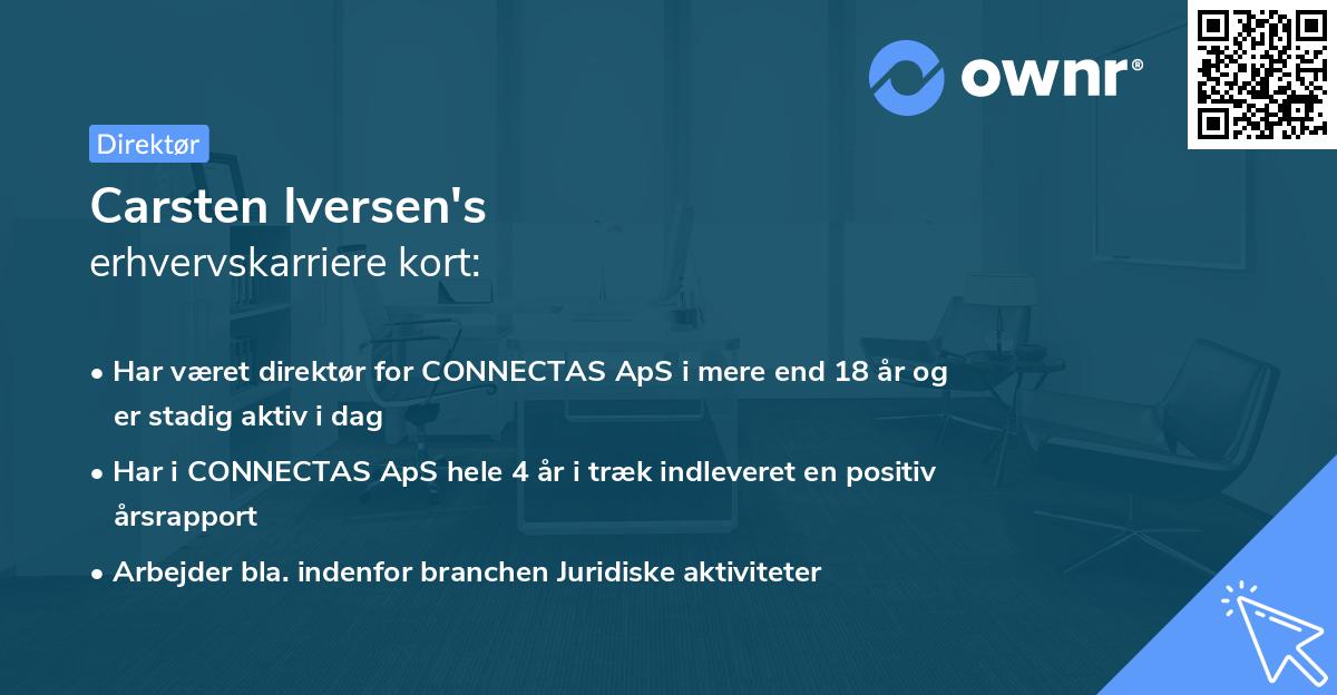 Carsten Iversen's erhvervskarriere kort