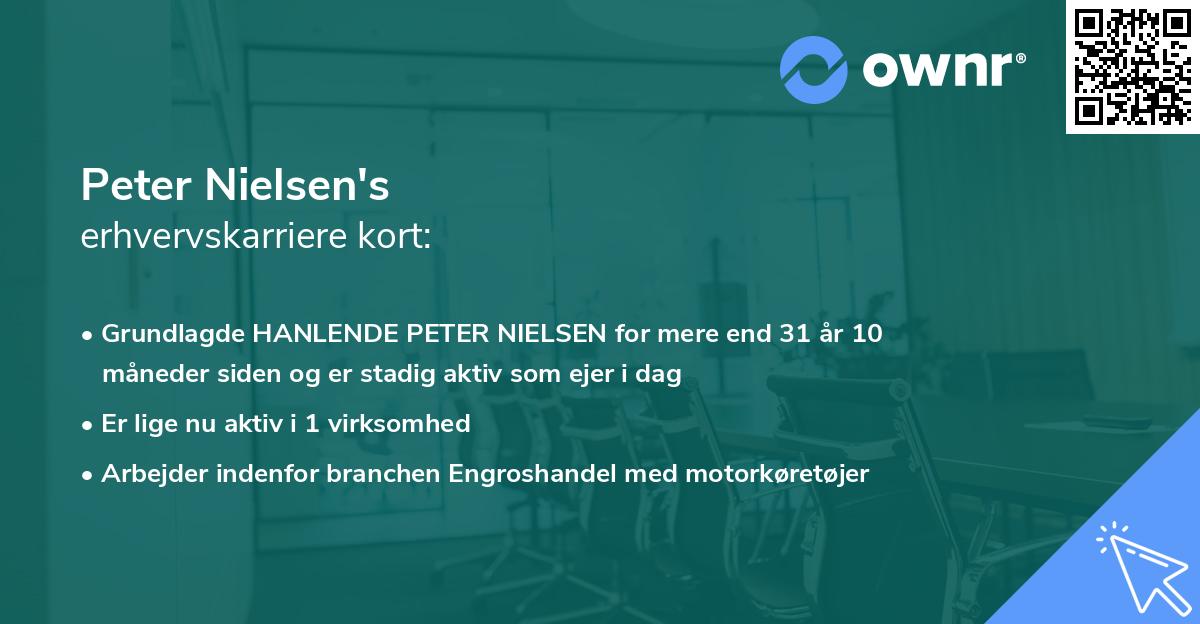 Peter Nielsen's erhvervskarriere kort