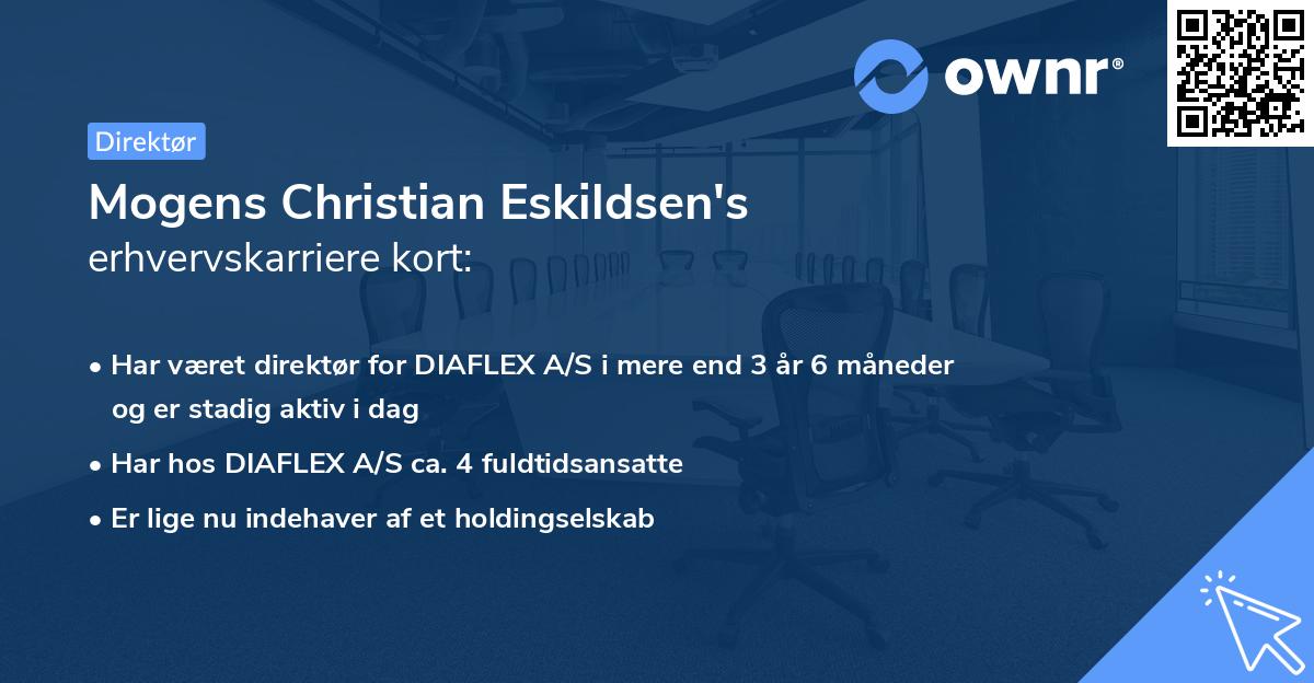 Mogens Christian Eskildsen's erhvervskarriere kort