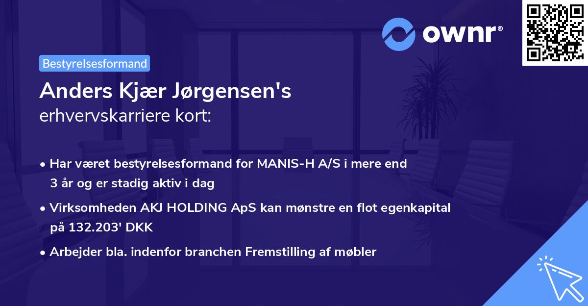 Anders Kjær Jørgensen's erhvervskarriere kort