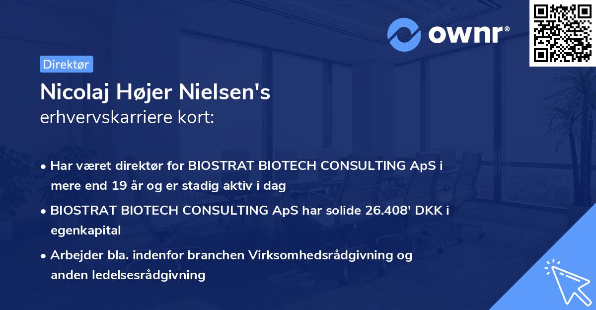 Nicolaj Højer Nielsen's erhvervskarriere kort
