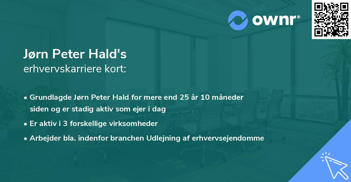 Jørn Peter Hald's erhvervskarriere kort