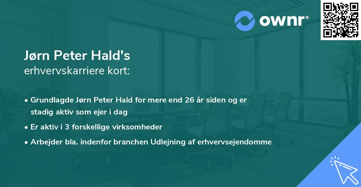 Jørn Peter Hald's erhvervskarriere kort
