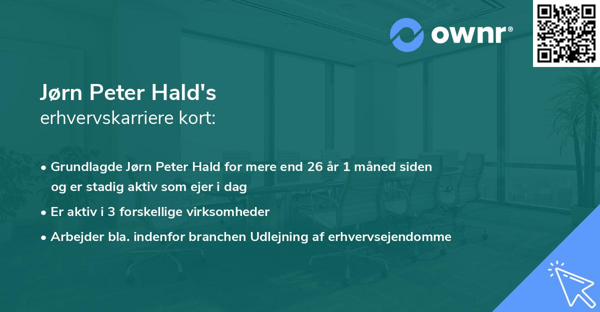 Jørn Peter Hald's erhvervskarriere kort