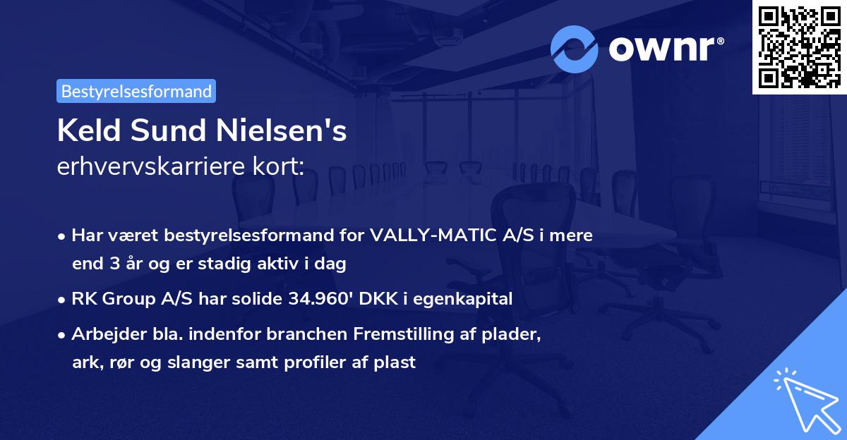 Keld Sund Nielsen's erhvervskarriere kort