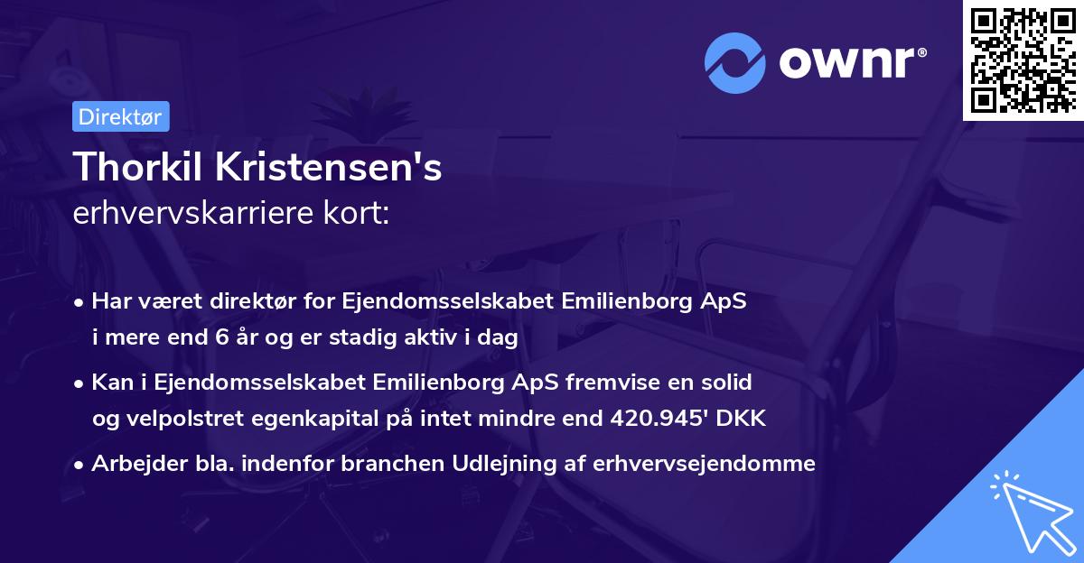 Thorkil Kristensen's erhvervskarriere kort