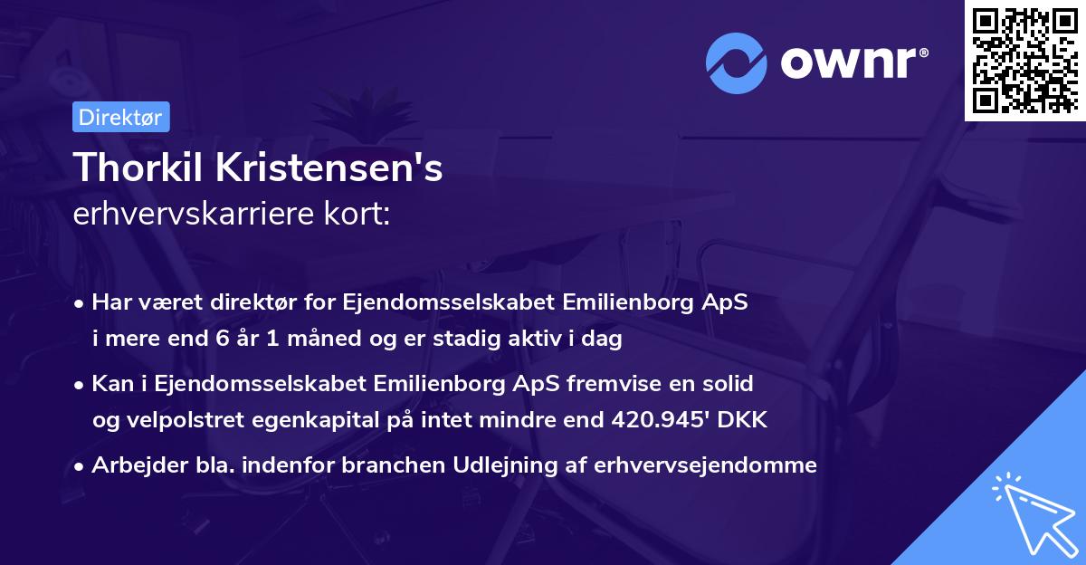 Thorkil Kristensen's erhvervskarriere kort