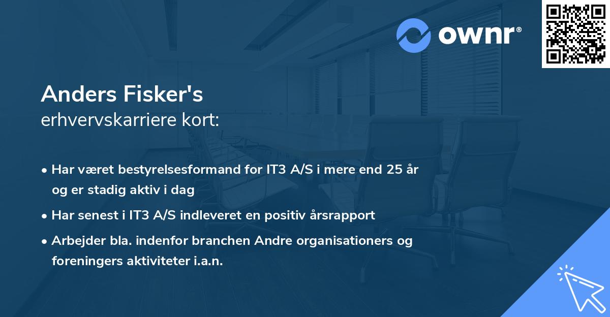 Anders Fisker's erhvervskarriere kort