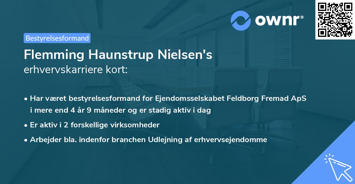 Flemming Haunstrup Nielsen's erhvervskarriere kort