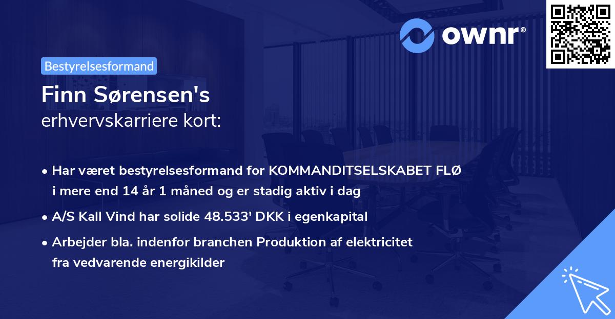 Finn Sørensen's erhvervskarriere kort