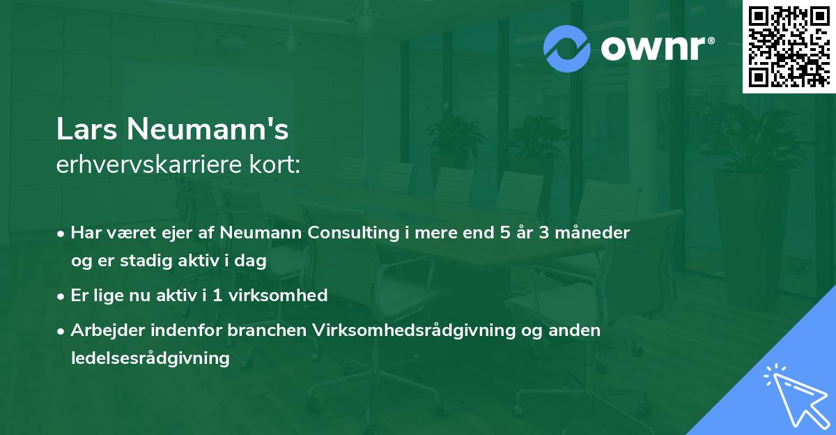 Lars Neumann's erhvervskarriere kort