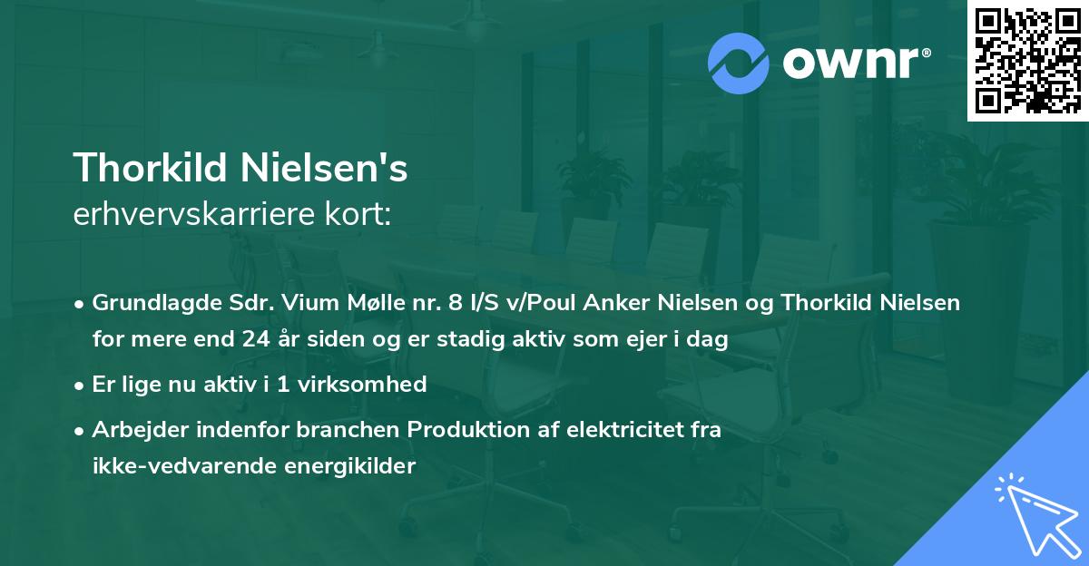 Thorkild Nielsen's erhvervskarriere kort