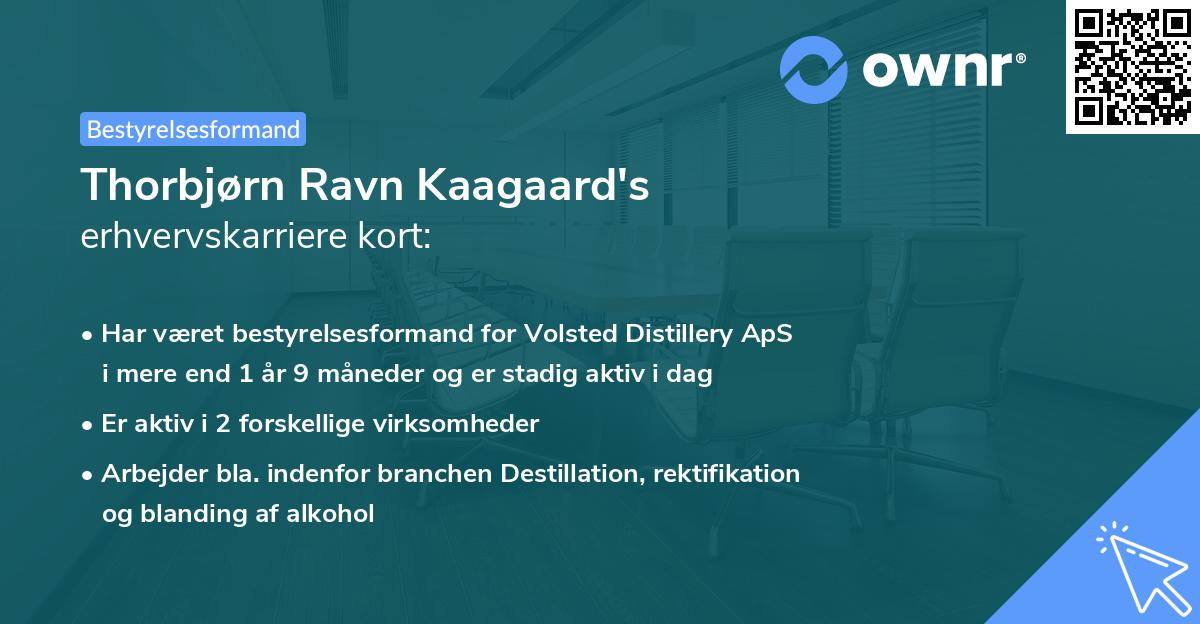 Thorbjørn Ravn Kaagaard's erhvervskarriere kort