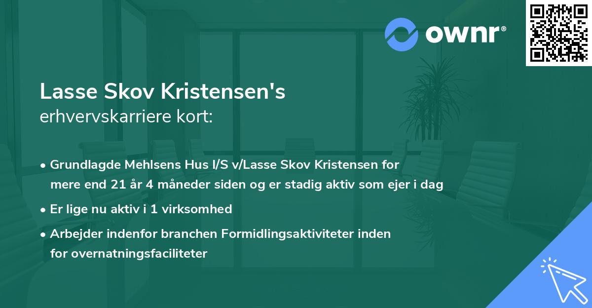 Lasse Skov Kristensen's erhvervskarriere kort