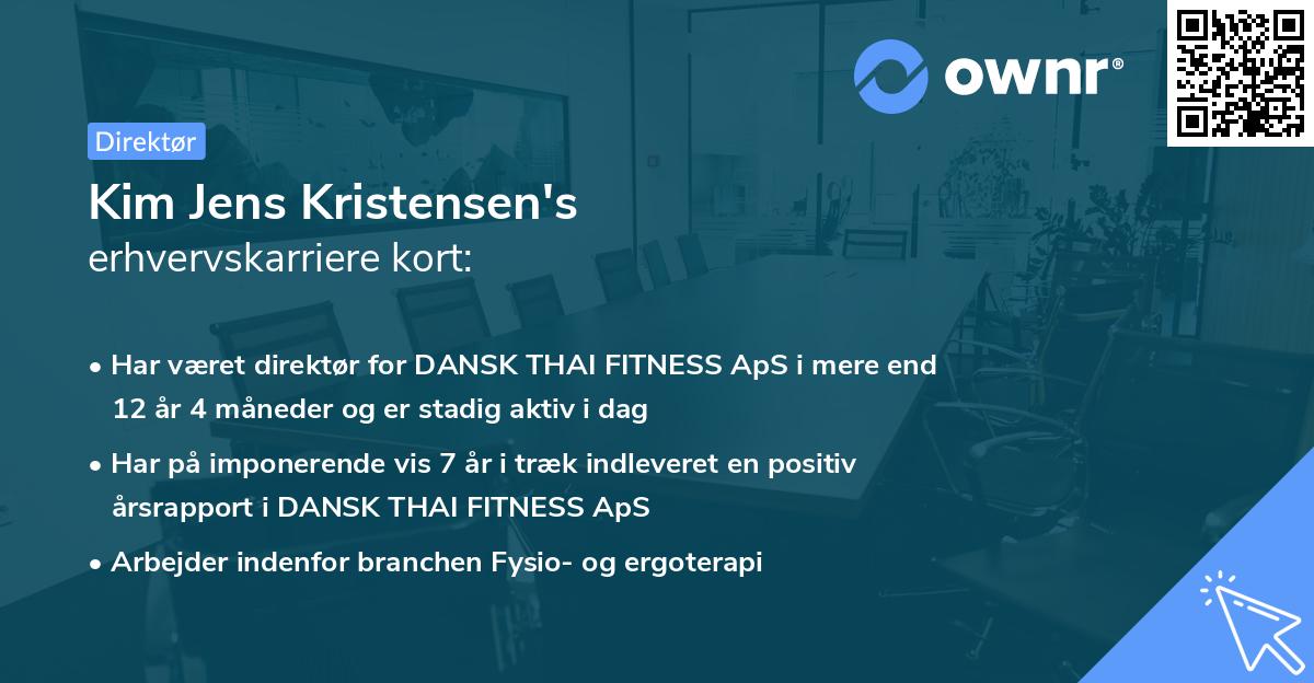 Kim Jens Kristensen's erhvervskarriere kort
