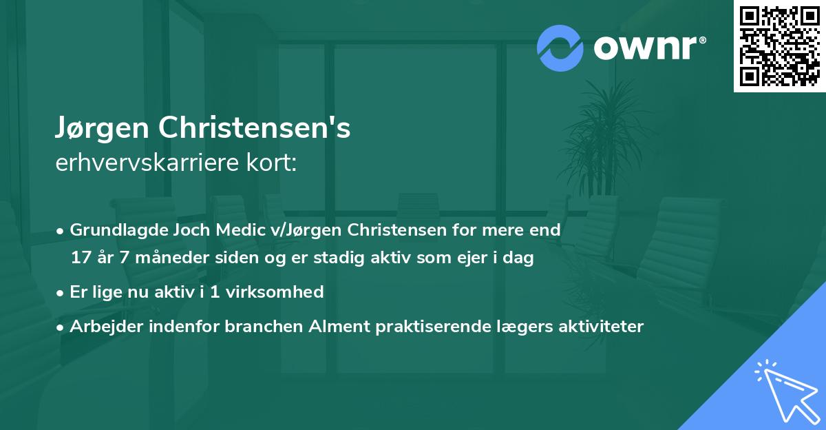 Jørgen Christensen's erhvervskarriere kort